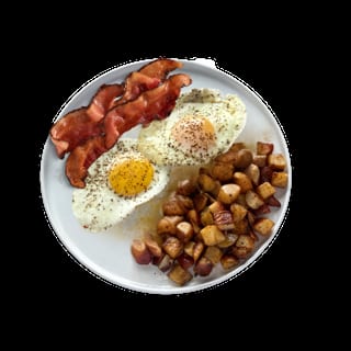 2 Eggs with Meat