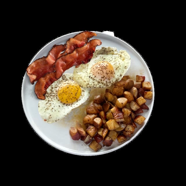 2 Eggs with Meat.